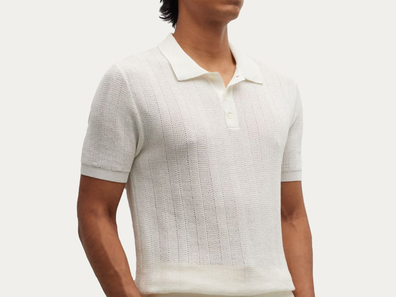 Linen Short Sleeves Polo Shirt