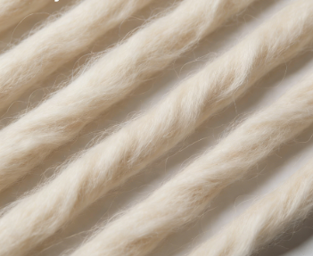 Cashmere fiber close-up