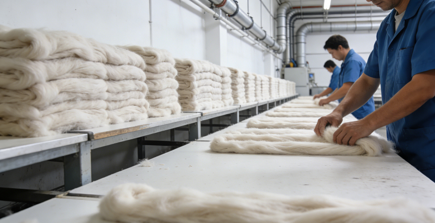 The gentle finishing process of cashmere
