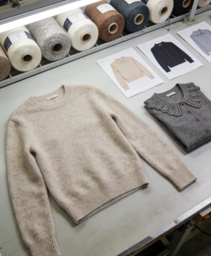 Production process of women's cashmere sweaters