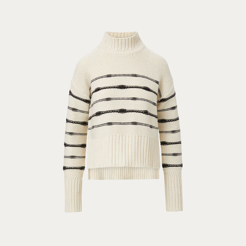 Wol-Blend Benang Belang Sweater