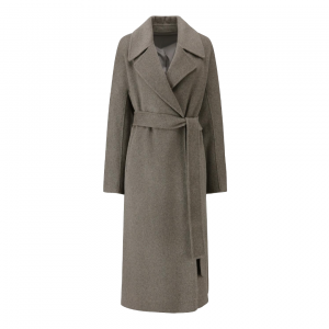 Custom Worsted Spring Autumn Elegant Gray Long ...