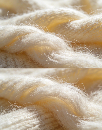 Cashmere production of raw fiber to finished yarn