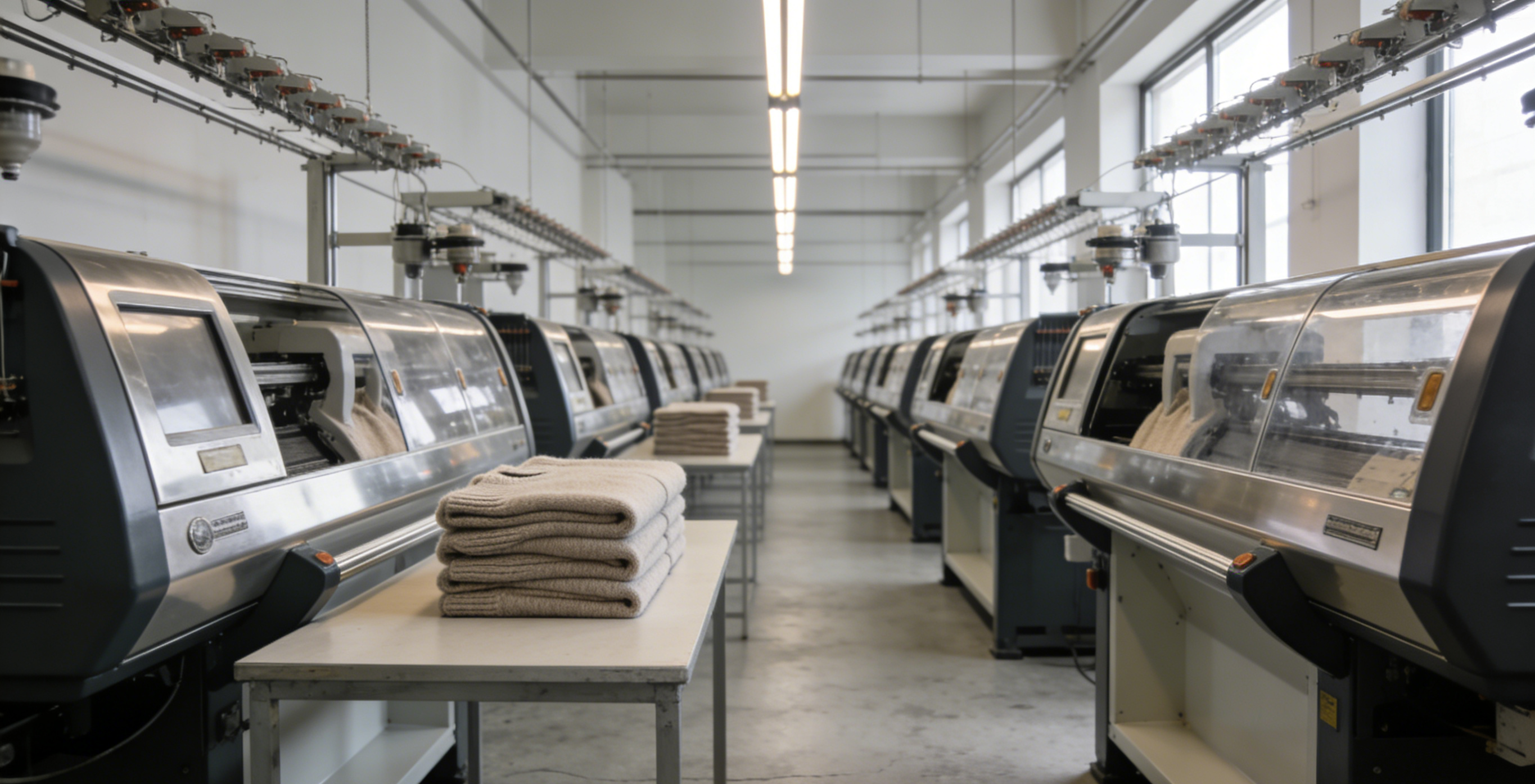 Cashmere sweater manufacturing workshop