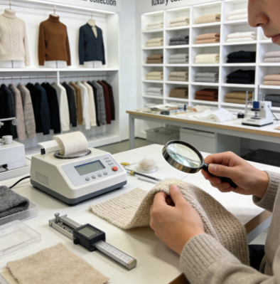 High-quality cashmere sourcing and quality control