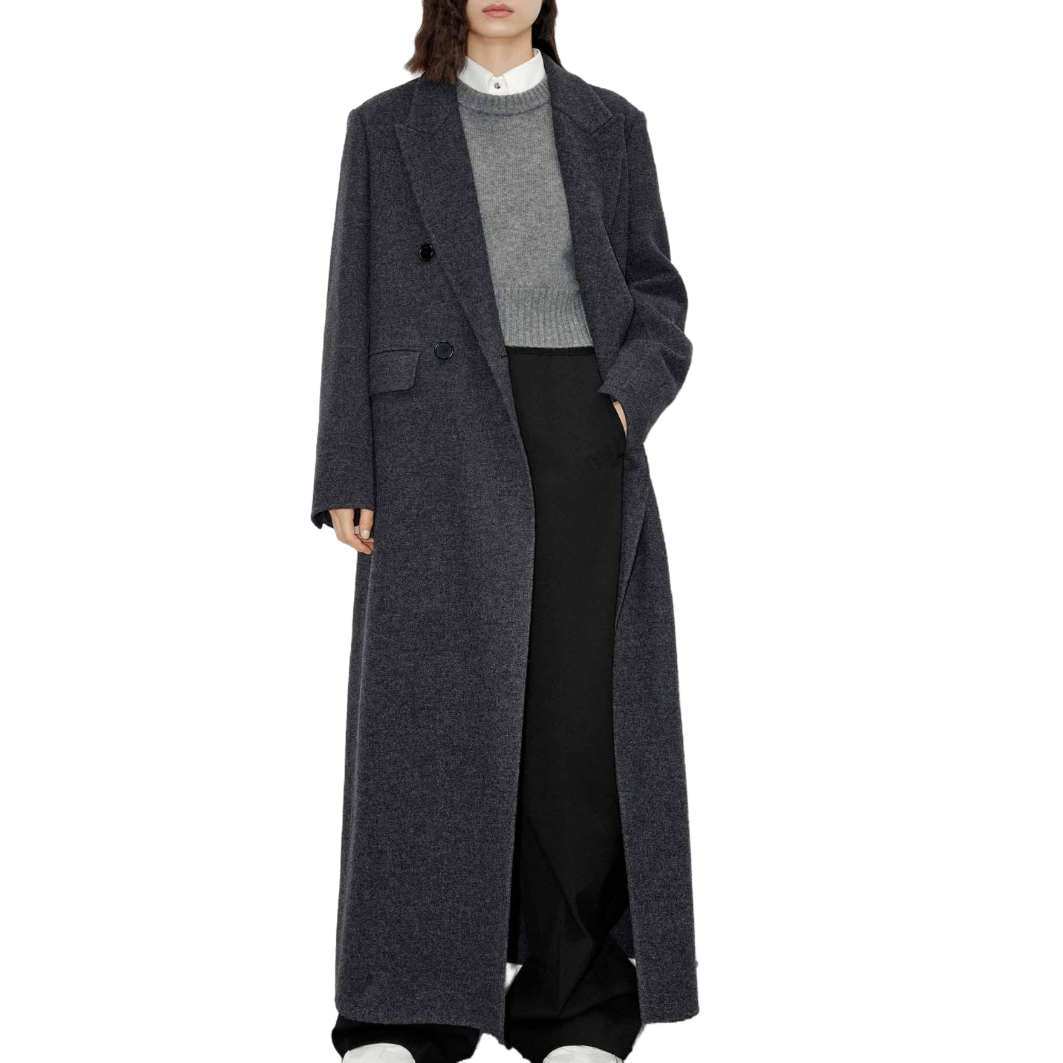 X-long wool coat