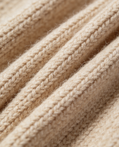 Details of cashmere knitting