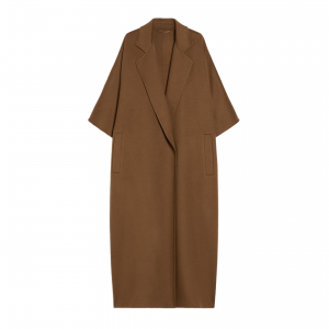 Relaxed Silhouette Elegant Brown Luxurious Deta...